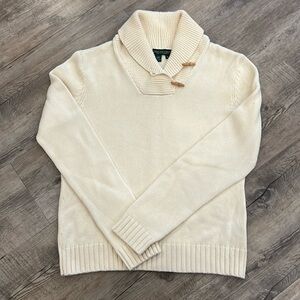 Lauren Ralph Lauren Jeans Co. Cream
Knit Sweater Long Sleeves Women Size M